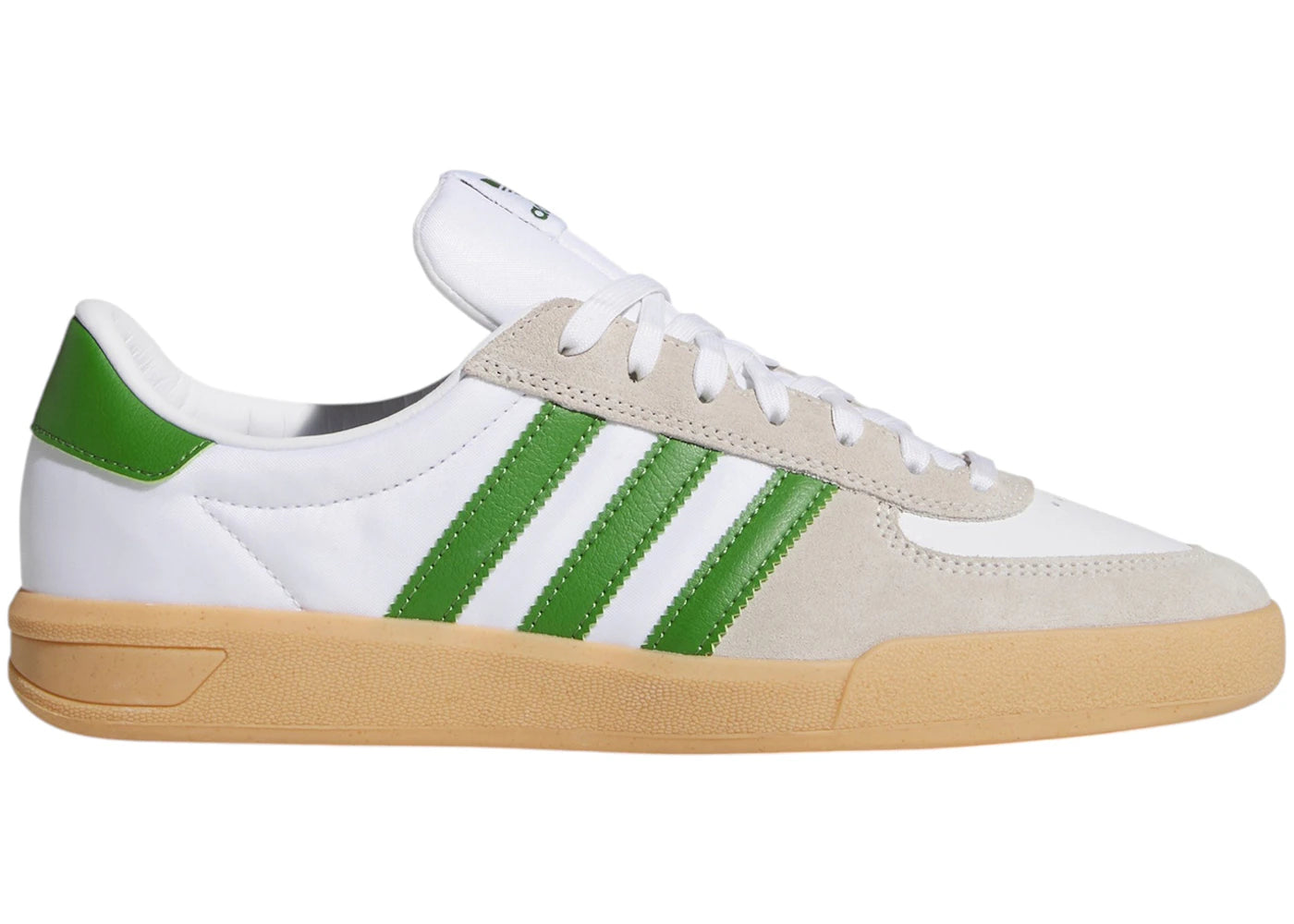 Adidas Glenburn White Crew Green Gum