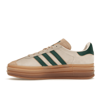 Adidas Gazelle Bold Magic Beige Collegiate Green - Sneakerzone