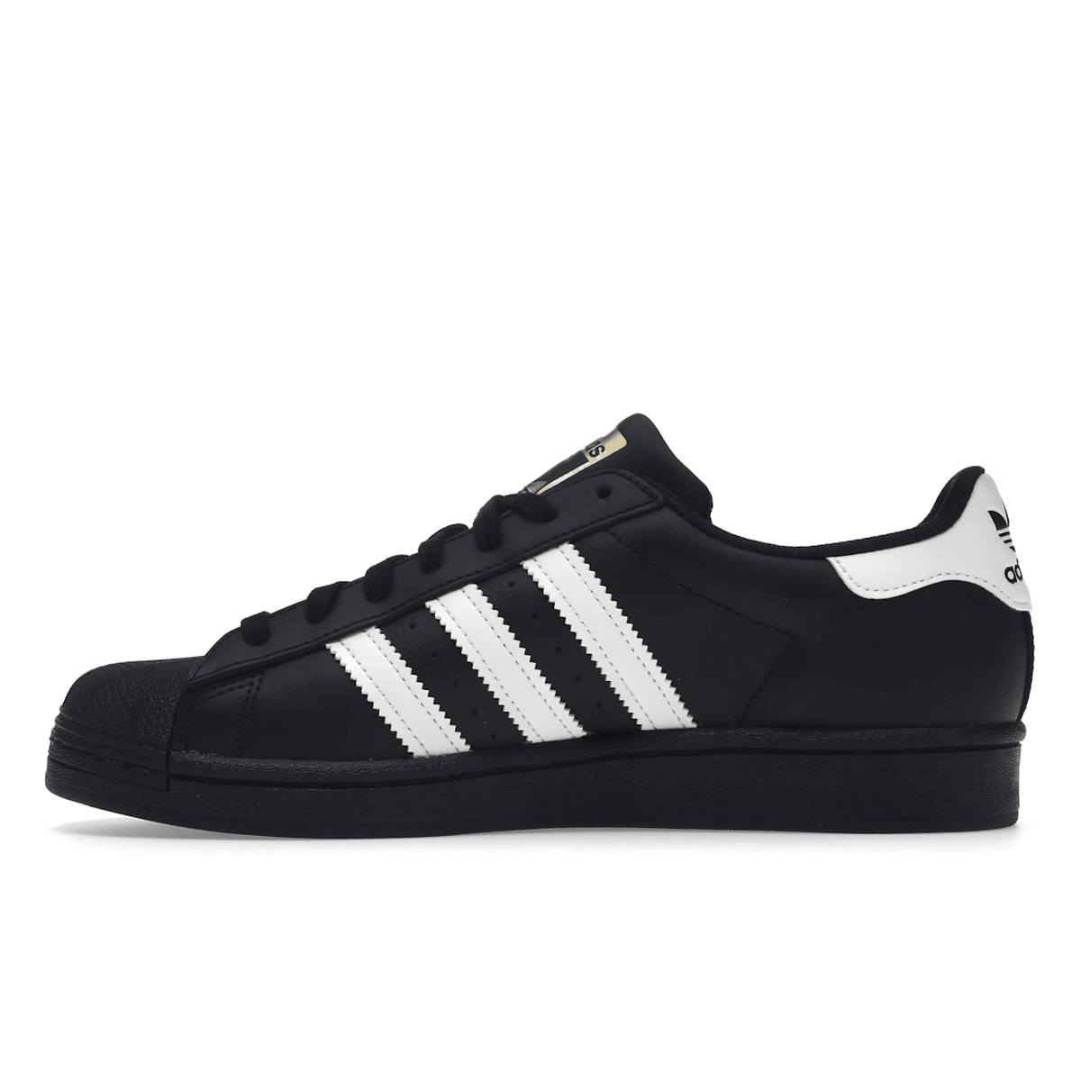 Adidas Superstar Core Black Cloud White Gold - Sneakerzone