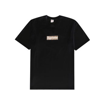 Supreme Burberry Box Logo Tee Black