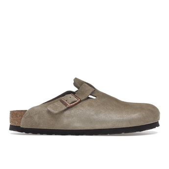 Birkenstock Boston Soft Footbed Suede Taupe