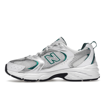 New Balance 530 White Silver Green