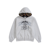 Supreme MM6 Maison Margiela Zip Up Hooded Sweatshirt Ash Grey