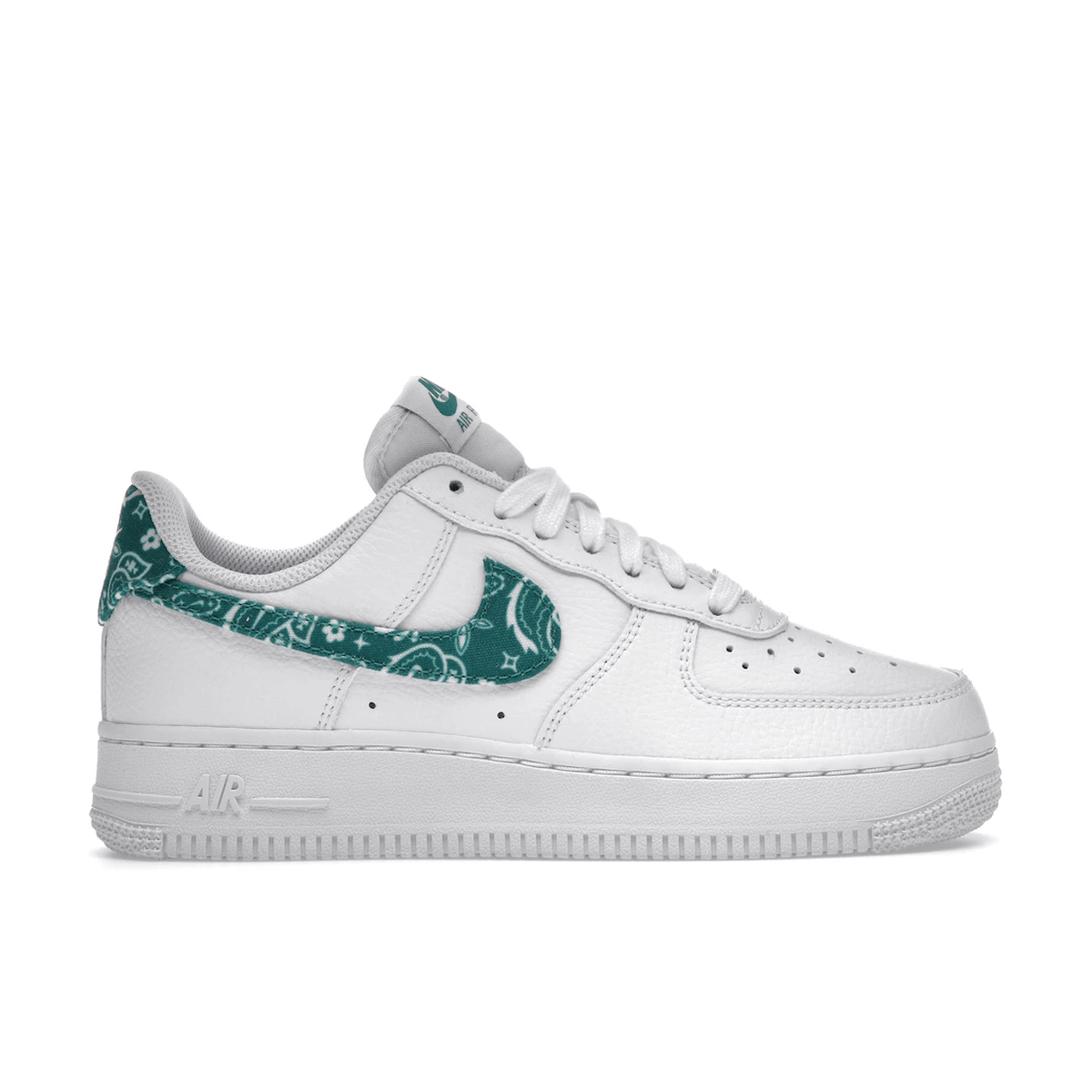 Air Force 1 White Green Paisley - Sneakerzone