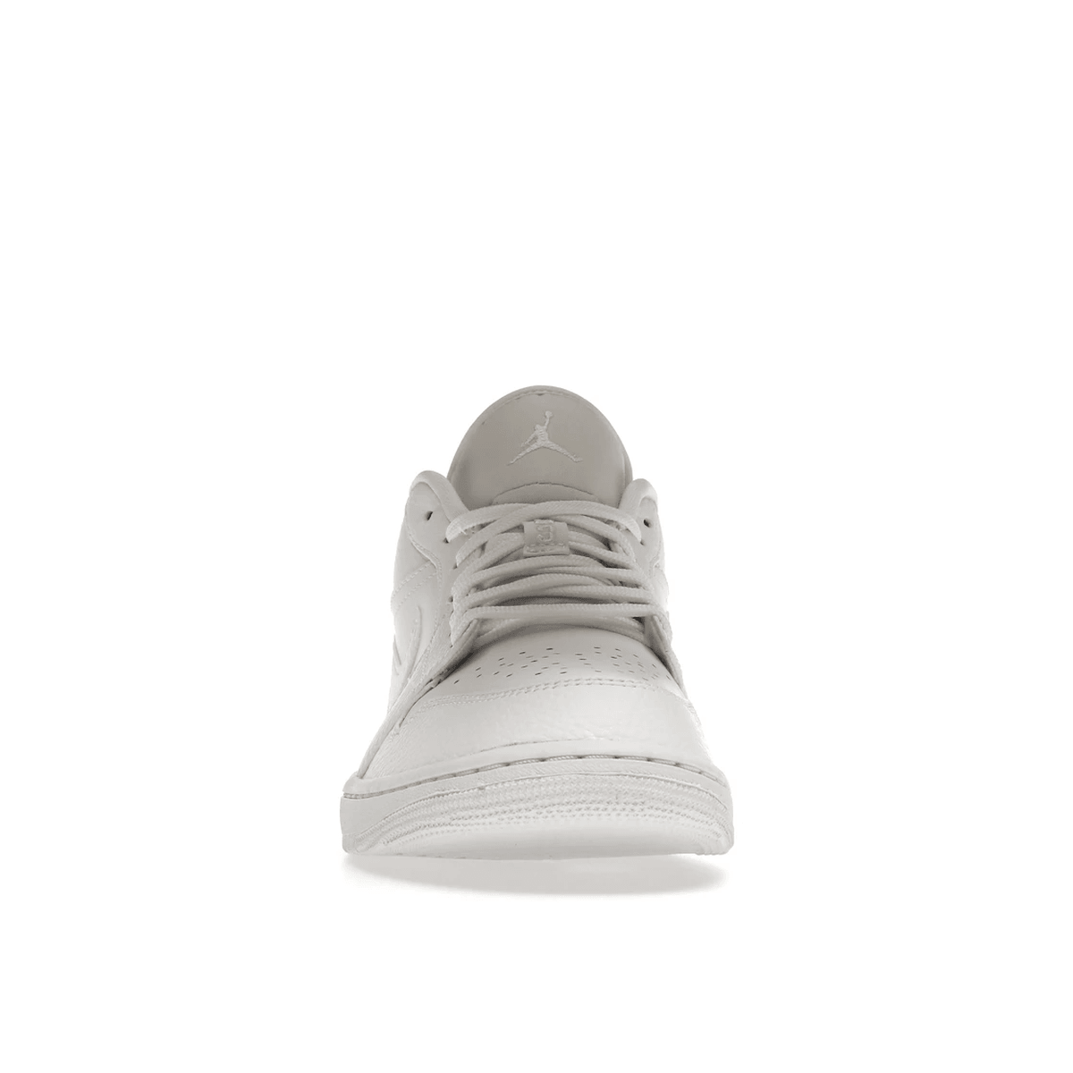 air jordan 1 low triple white tumbled leather