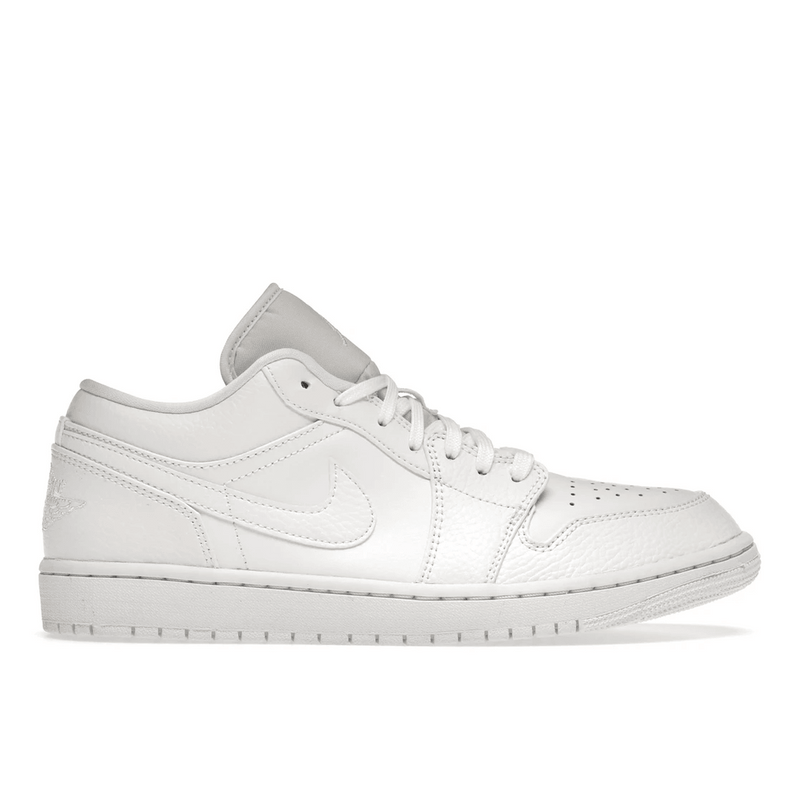 Air Jordan 1 Low Triple White Tumbled Leather product image