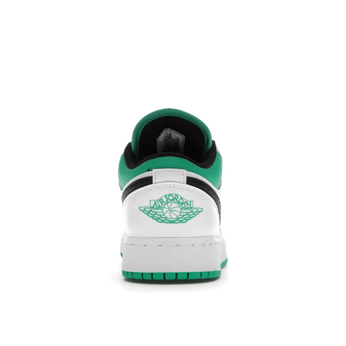 Air Jordan 1 Low White Lucky Green Tumbled Leather - Sneakerzone