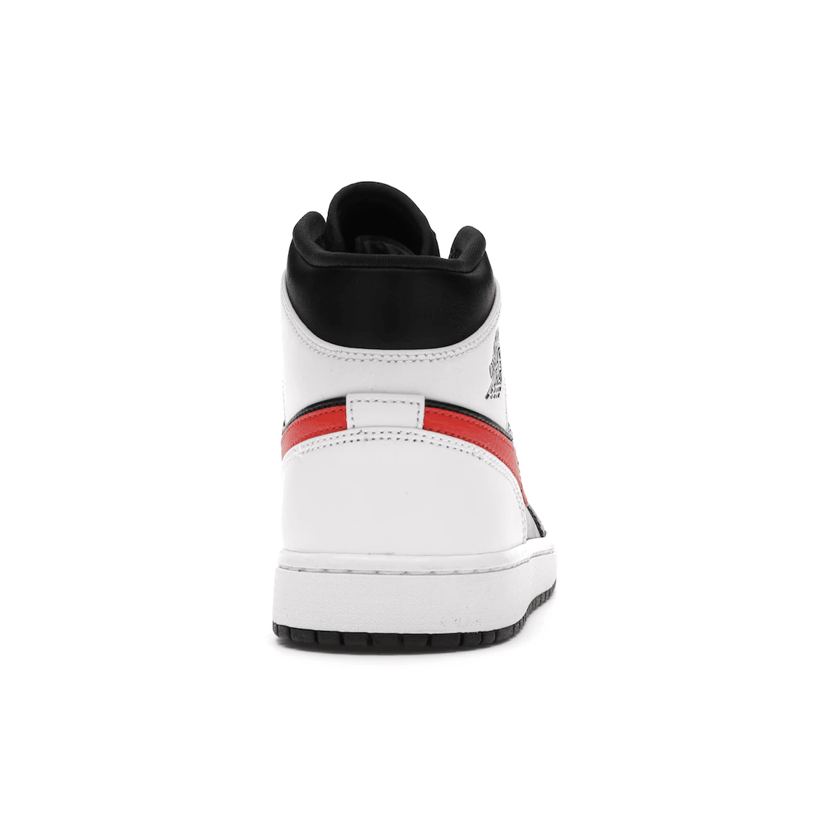 Air Jordan 1 Mid Black Chile Red White - Sneakerzone