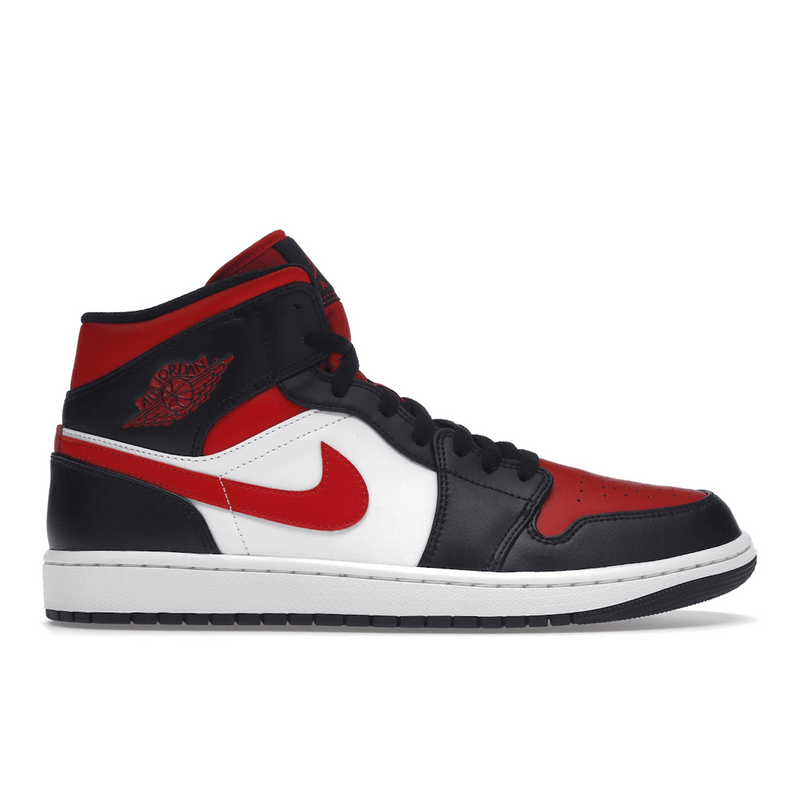 Air Jordan 1 Mid Black Fire Red product image