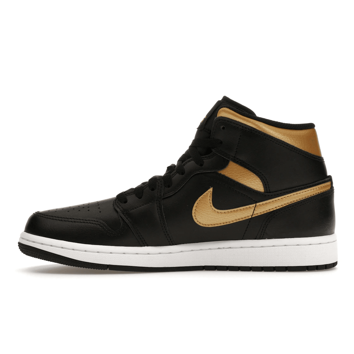 Air Jordan 1 Mid Black Metallic Gold - Sneakerzone