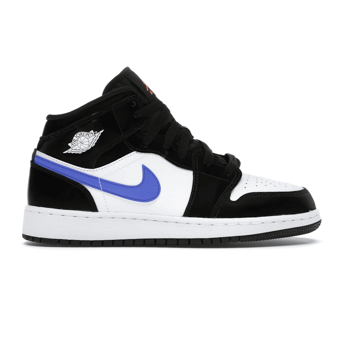 Air Jordan 1 Mid Black Racer Blue White - Sneakerzone