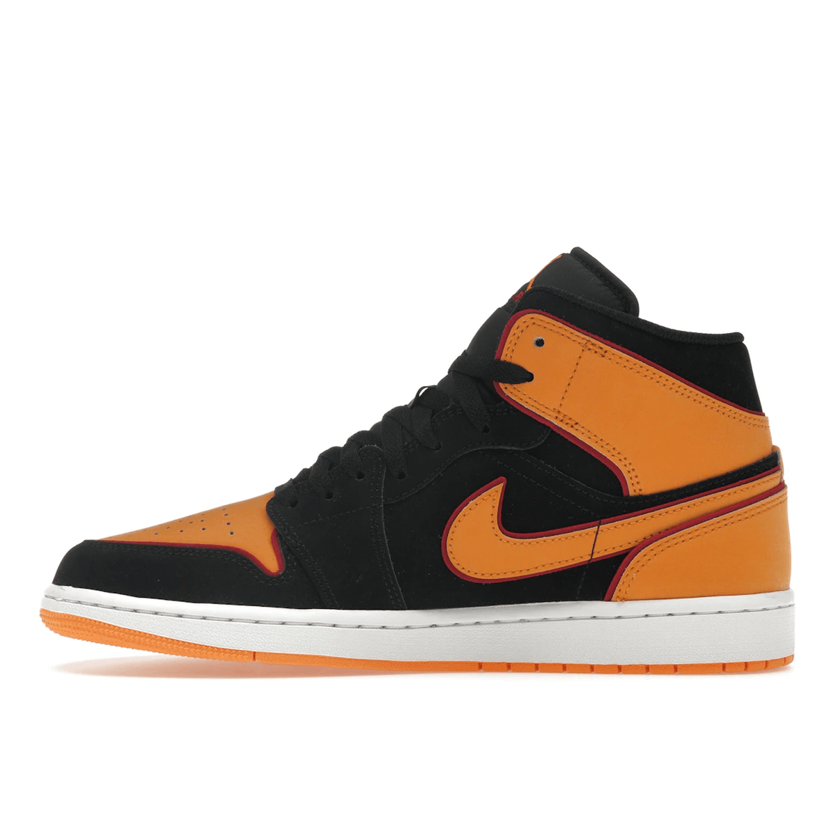 Air Jordan 1 Mid Fat Tongue Black Orange - Sneakerzone
