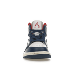 Air Jordan 1 Mid French Blue Gym Red - Sneakerzone