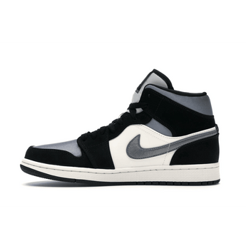 Air Jordan 1 Mid Satin Grey Toe - Sneakerzone
