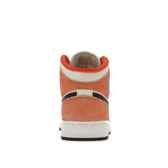 Air Jordan 1 Mid SE Orange Suede - Sneakerzone
