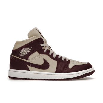 Air Jordan 1 Mid SE Split Beach Cherrywood Red - Sneakerzone