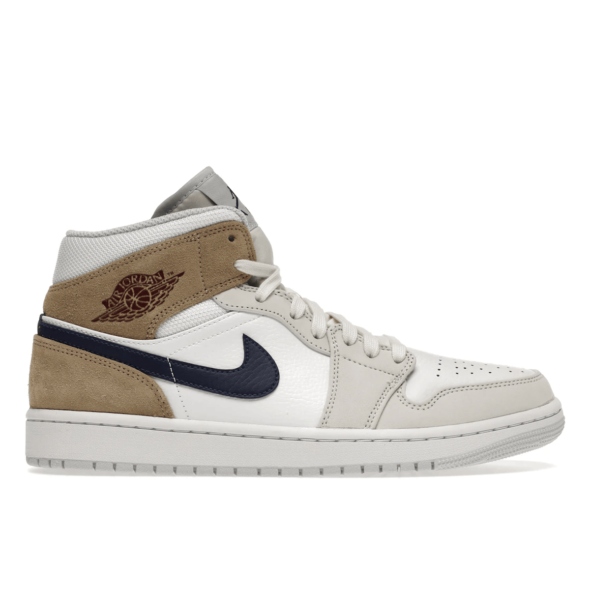 Air Jordan 1 Mid Tan Suede - Sneakerzone