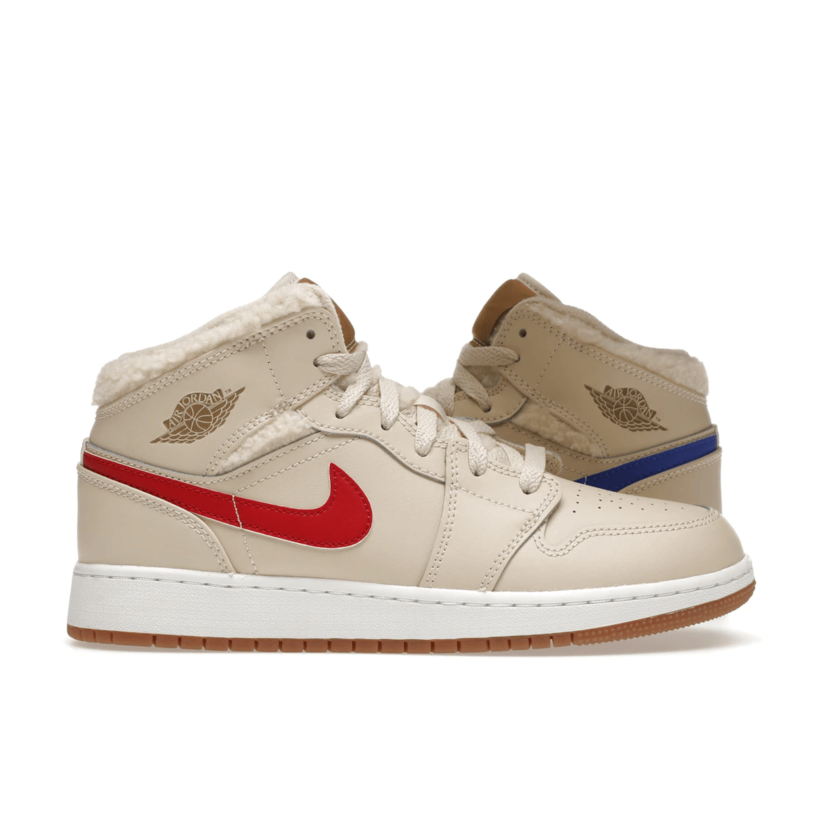 Air Jordan 1 Mid Utility Fleece Pearl White - Sneakerzone