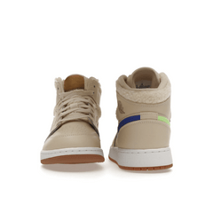 Air Jordan 1 Mid Utility Fleece Pearl White - Sneakerzone