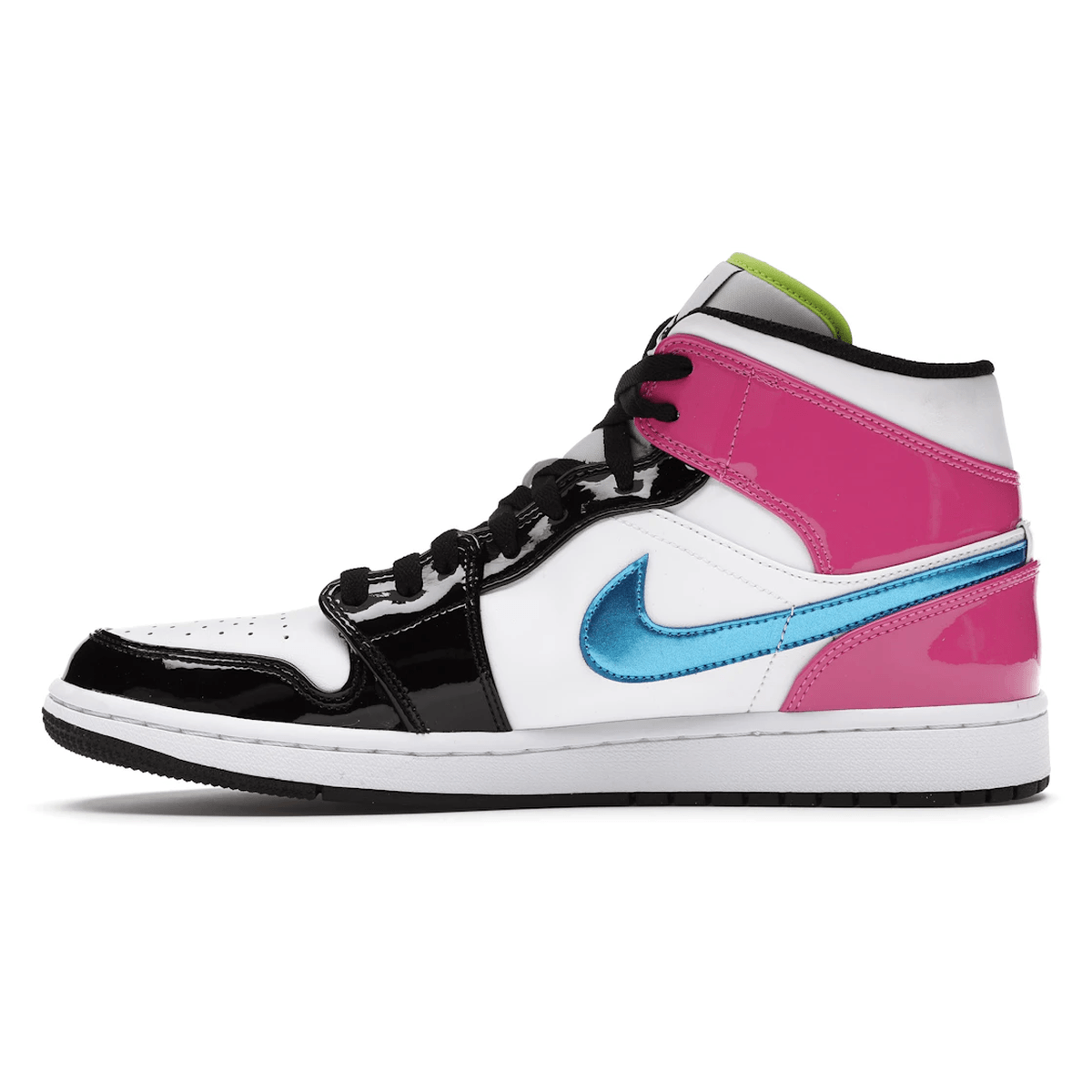 Air Jordan 1 Mid White Black Cyber Pink - Sneakerzone