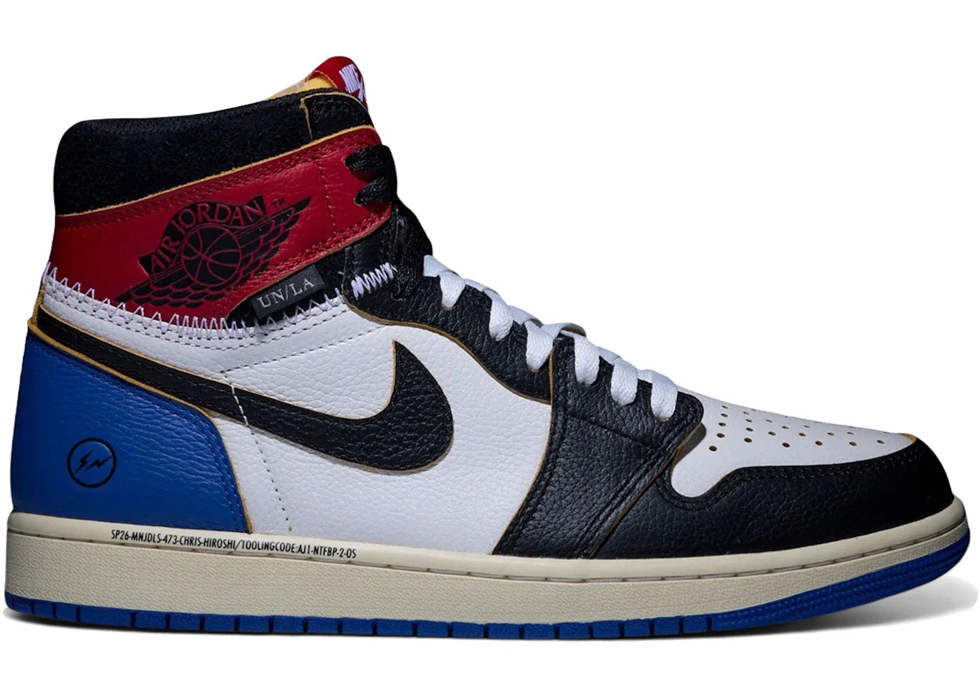 Air Jordan 1 Retro High OG SP Fragment x Union LA Varsity Red Sport Royal - Sneakerzone