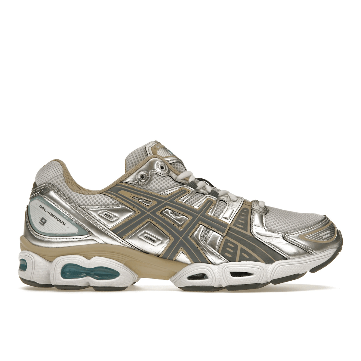 ASICS Gel-Nimbus 9 White Steel Grey - Sneakerzone