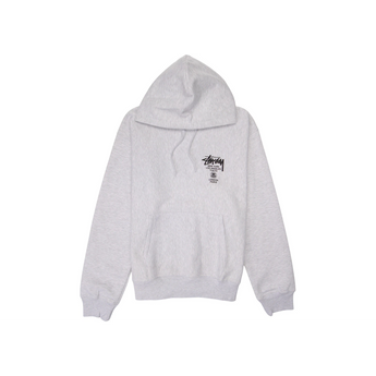 Stussy World Tour Hoodie Ash Heather