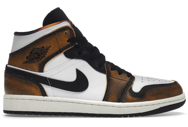 Air Jordan 1 Mid SE Orange Wear Away