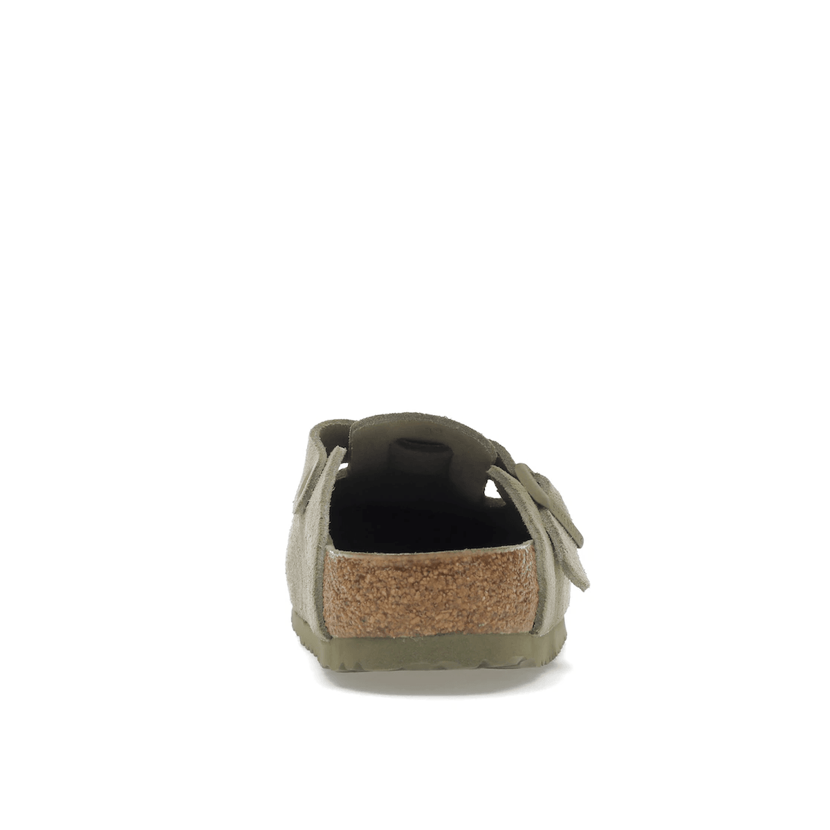 Birkenstock Boston Soft Footbed Suede Faded Khaki - Sneakerzone