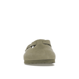 Birkenstock Boston Soft Footbed Suede Faded Khaki - Sneakerzone