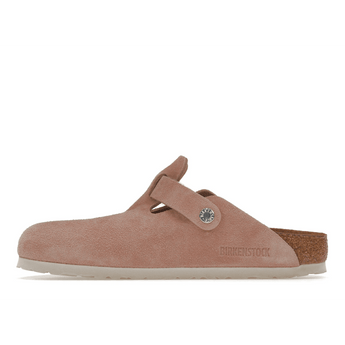 Birkenstock Boston Soft Footbed Suede Pink Clay (Narrow Fit) - Sneakerzone