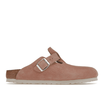 Birkenstock Boston Soft Footbed Suede Pink Clay (Narrow Fit) - Sneakerzone