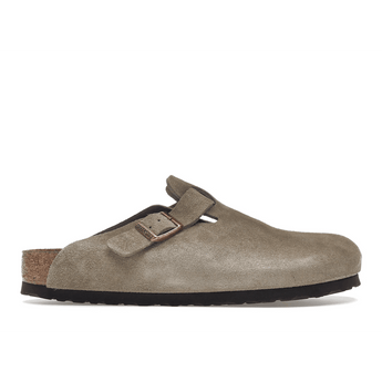 Birkenstock Boston Soft Footbed Suede Taupe - Sneakerzone