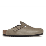 Birkenstock Boston Soft Footbed Suede Taupe - Sneakerzone