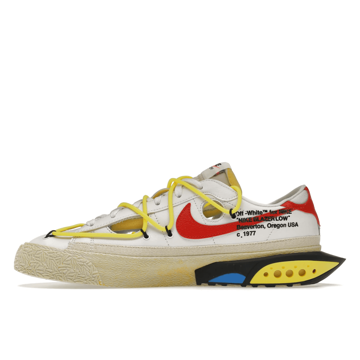 Blazer Low x Off-White University Red - Sneakerzone