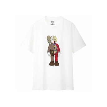 KAWS x Uniqlo Flayed Tee White