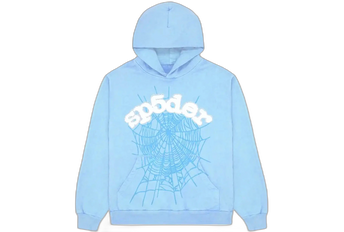 Sp5der Web Hoodie Sky Blue