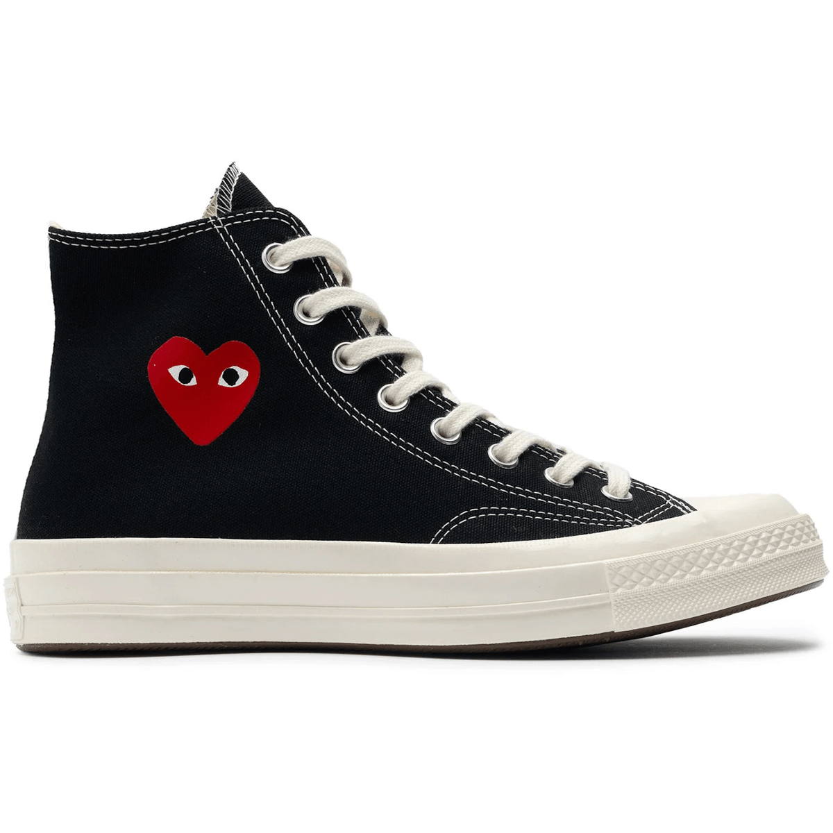 Converse Chuck Taylor All Star 70 Hi Comme des Garcons PLAY Single Heart Black - Sneakerzone