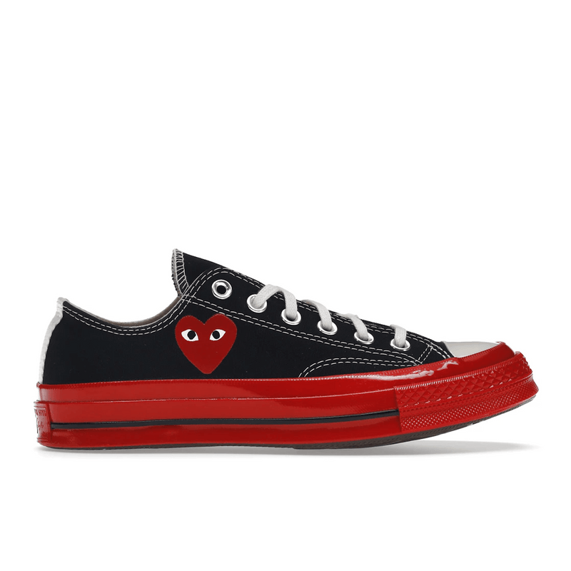 Converse Chuck Taylor All Star 70 Ox Comme des Garcons PLAY Black Red Midsole product image