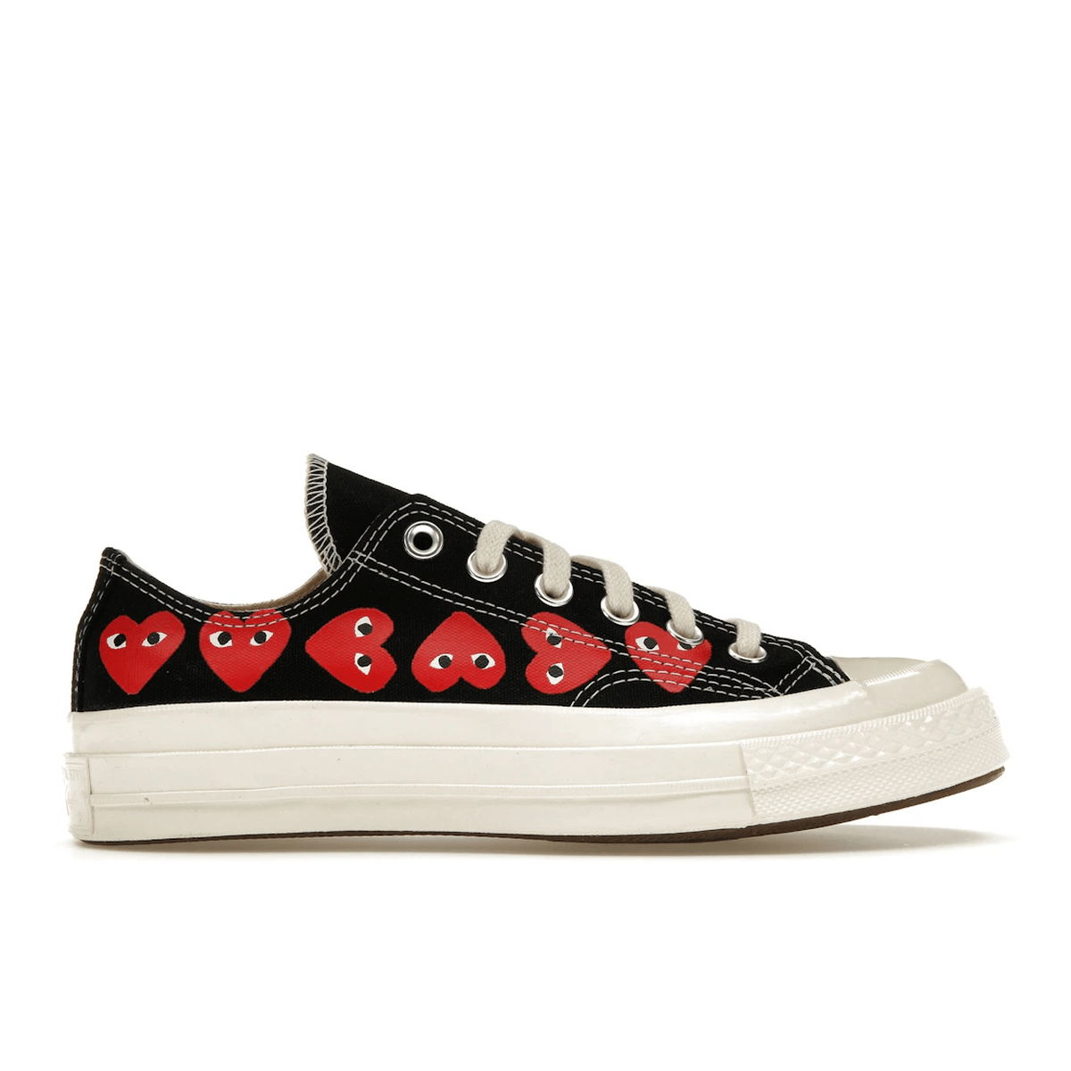 Converse Chuck Taylor All Star 70 Ox Comme des Garcons PLAY Multi-Heart Black - Sneakerzone