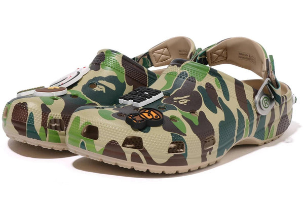 Crocs Classic Clog A Bathing Ape ABC Camo Green | Sneakerzone