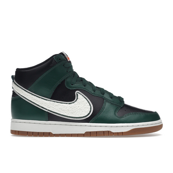 Nike Dunk High Chenille Swoosh Black Green