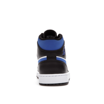 Air Jordan 1 Mid White Black Racer Blue