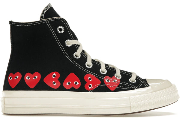 Converse Chuck Taylor All Star 70 Hi Comme des Garcons PLAY Multi-Heart Black