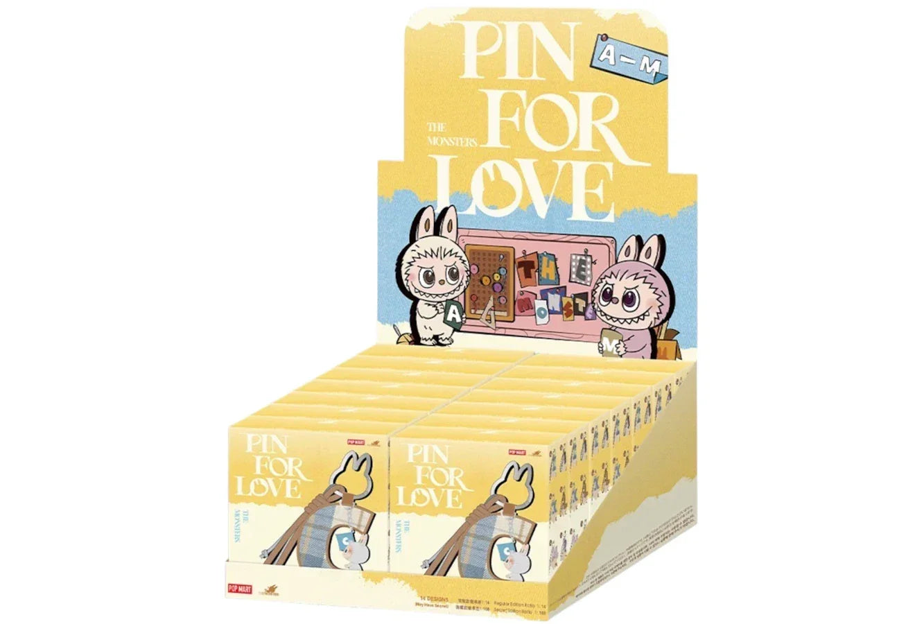 Labubu Pin for Love Series Letter Pendant Sealed Case - Sneakerzone