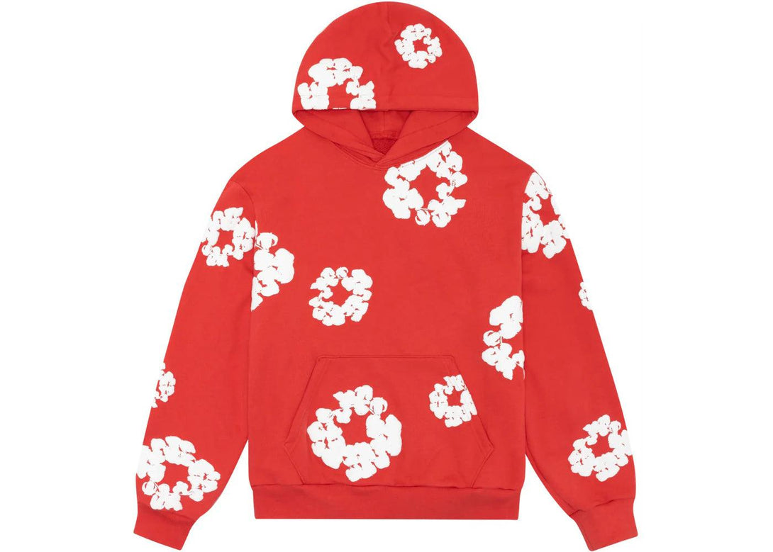 Denim Tears Cotton Wreath Sweatshirt Red - Sneakerzone