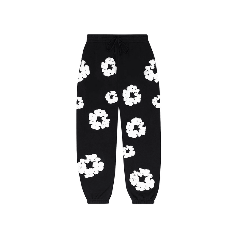 Denim Tears The Cotton Wreath Sweatpants Black product image