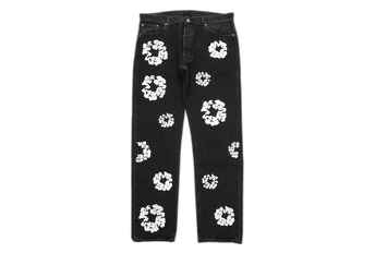 Denim Tears x Levi's Cotton Wreath Jean Black - Sneakerzone
