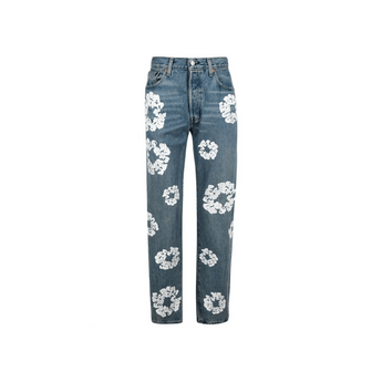Denim Tears x Levi's Cotton Wreath Jean Light Wash - Sneakerzone