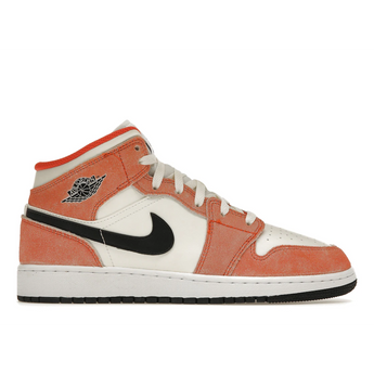 Air Jordan 1 Mid SE Orange Suede